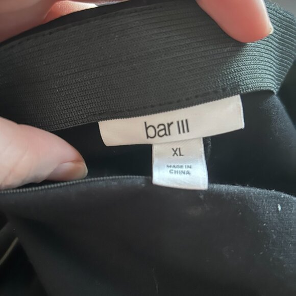 Bar III Faux Leather Front Panel Leggings XL – High Rise Stretch Pants - Picture 7 of 12